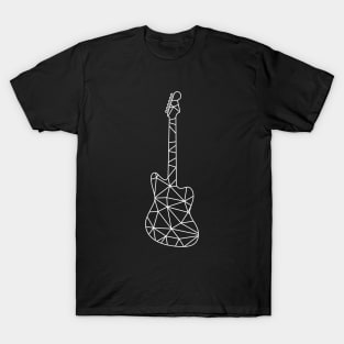 Geometric Line Electric Guitar T-Shirt